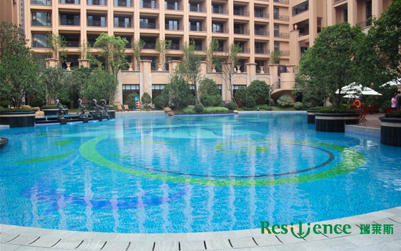 南京雅居樂濱江國際-泳池項目案例鑒賞實拍圖